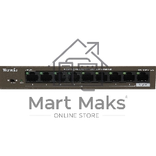 Коммутатор Tenda TEG1109P-8-102W, 8×1 Гбит/с PoE + 1×1 Гбит/с Uplink, неуправляемый