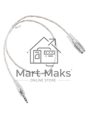 Кабель-удлинитель аудио Buro Jack/Plug 3.5мм (f) 1м. прозрачный