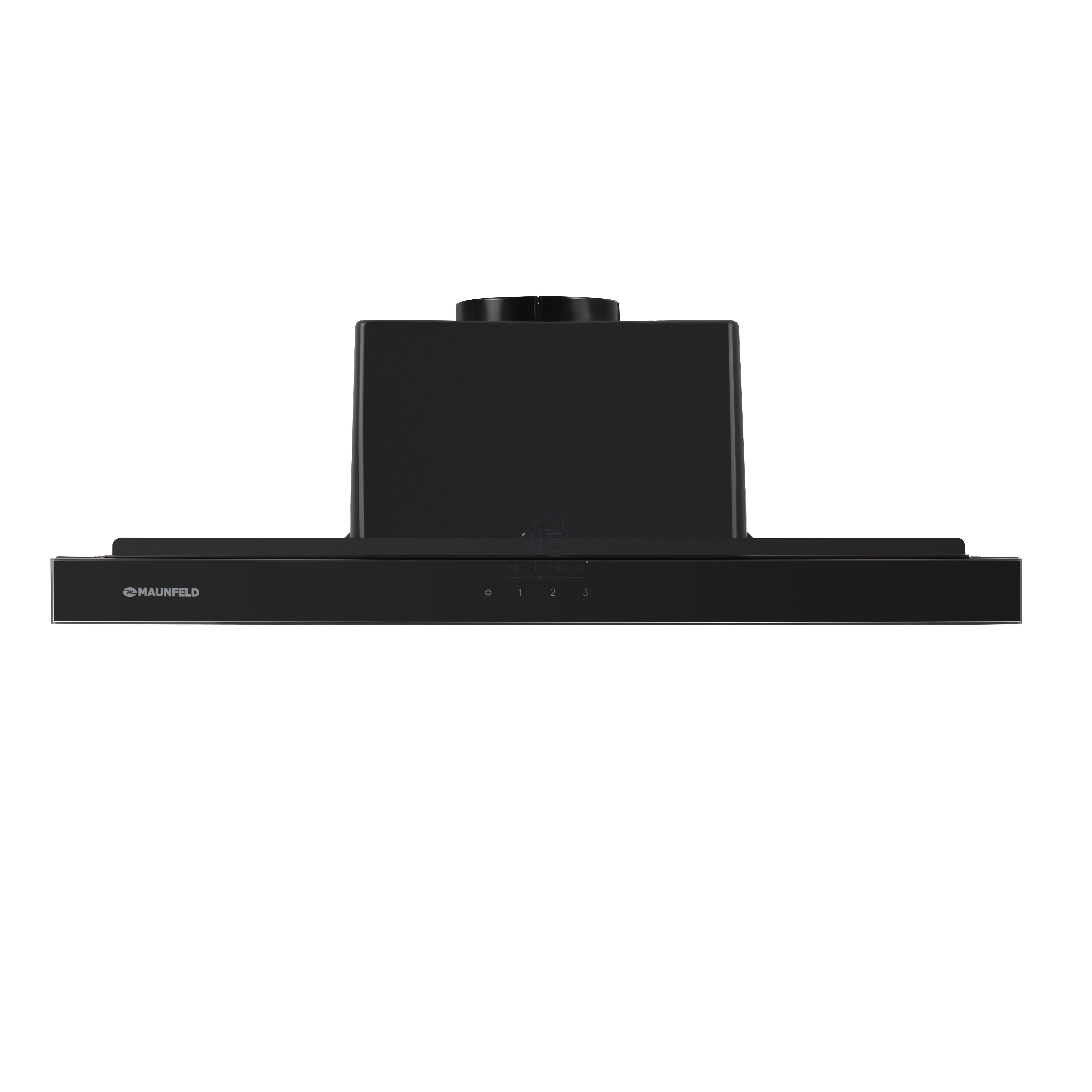 Вытяжка встраиваемая Maunfeld Ouse Touch Glass 60 черный, 60 см, 750 куб. м/ч, 48 дБ