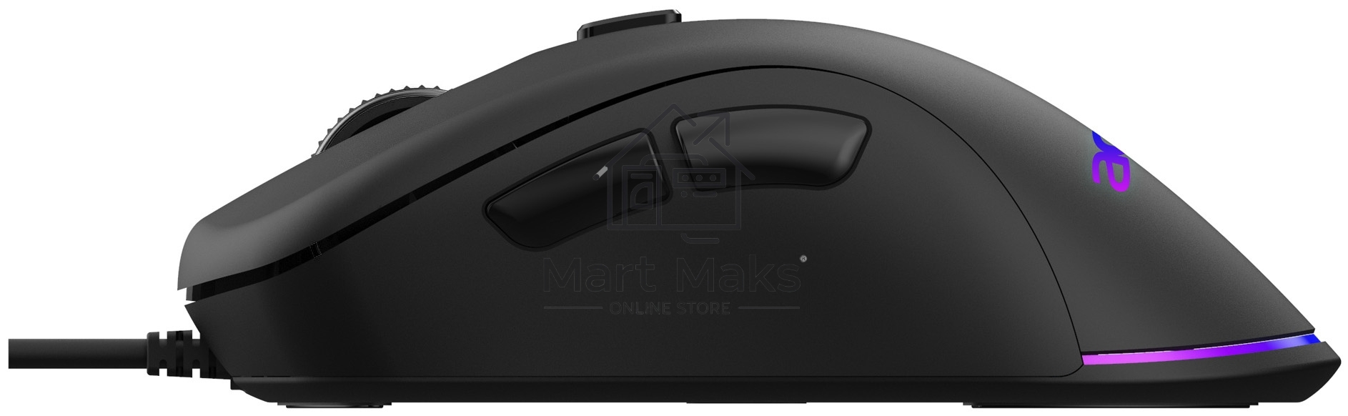 Мышь проводная Acer OMW190 черный, 6400 dpi, USB, кнопки - 6