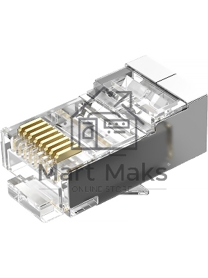 Коннектор Vention RJ45 (8p8c), FTP, cat. 6, под витую пару, экранированный (50шт.)