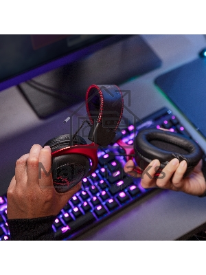 Наушники с микрофоном HyperX Cloud II черный/красный 1м мониторные оголовье (4P5M0AA)