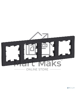 Рамка 4-м ATLAS DESIGN универс. карбон SchE ATN001004