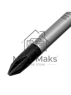 Отвертка, PH1х75 мм, S2, 3к рукоятка Denzel