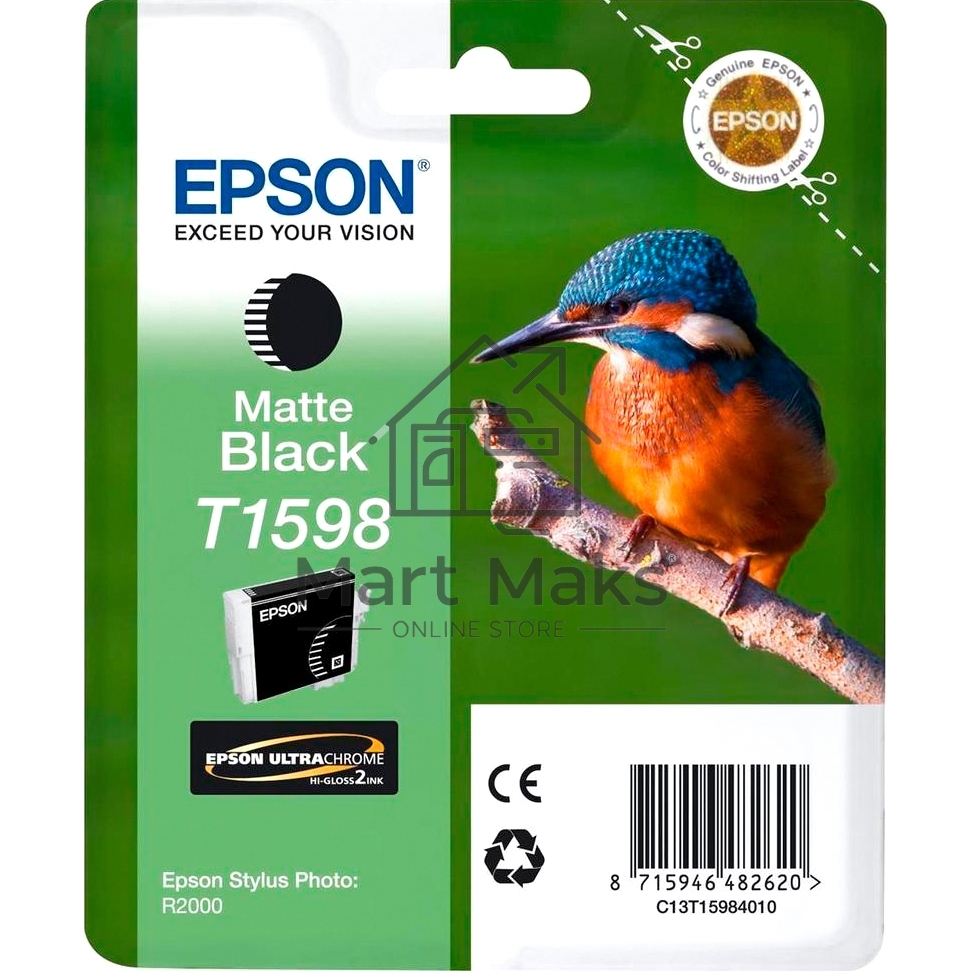 Картридж струйный Epson C13T15984010 черный матовый (850 стр) для Epson St Ph R2000