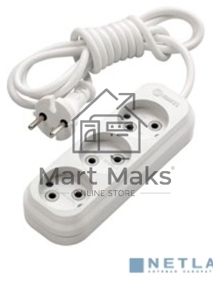 Удлинитель 3 гн 2 м Makel MGP122