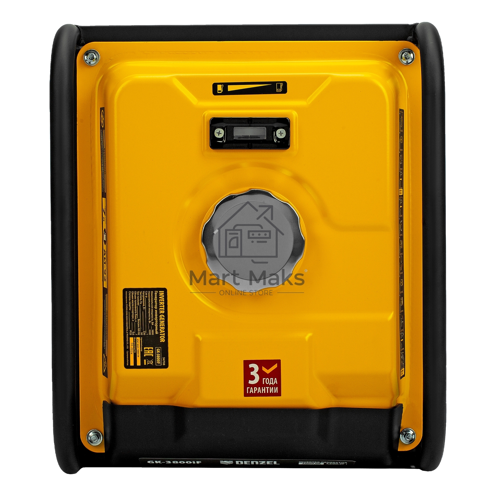 Генератор инверторный GK-3800iF, 3,8 кВт, 230 В, ручной старт DENZEL