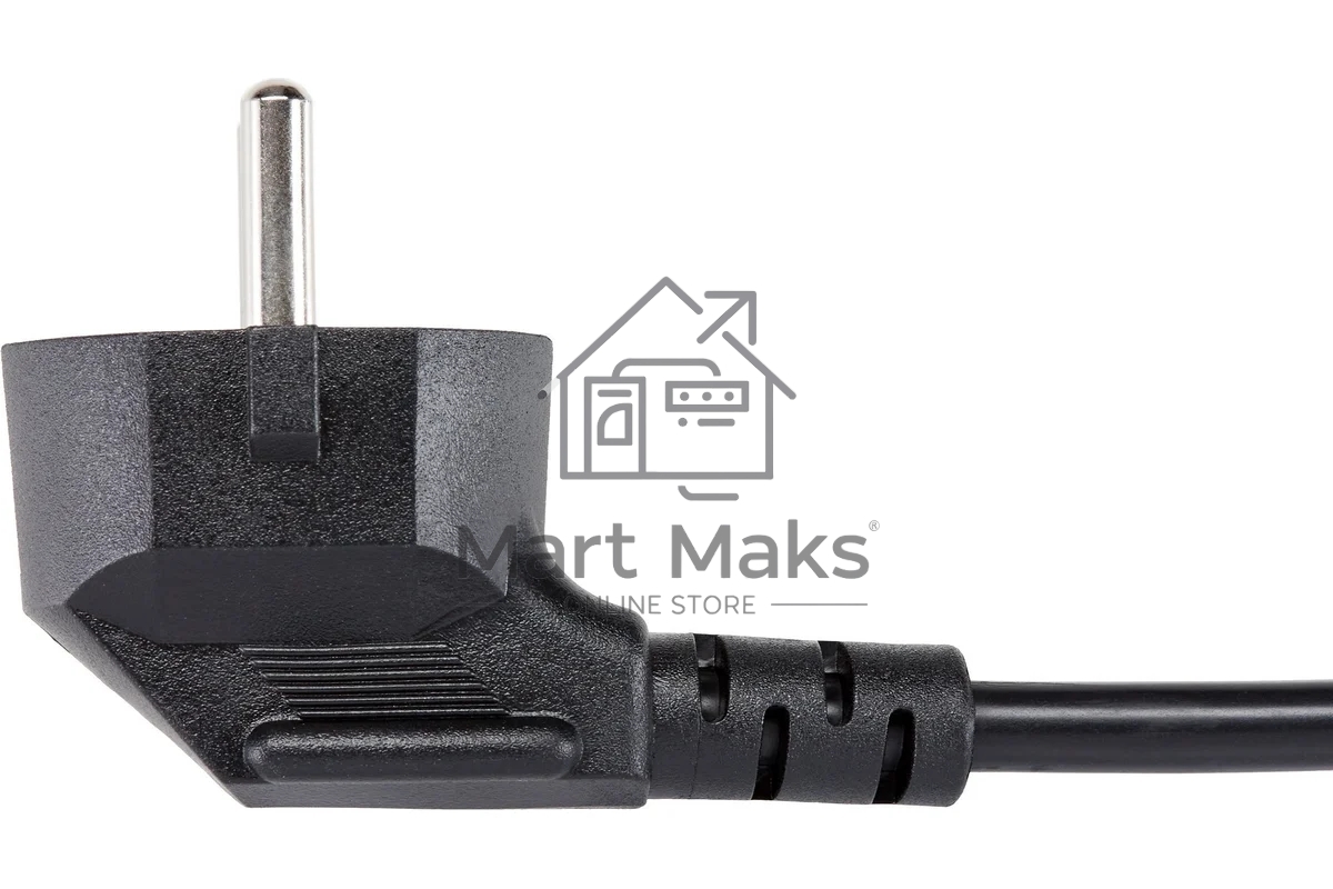 Кабель комп - розетка 220V EU (угловой) 3GX1,5mm2, 1,8m, медь, Telecom