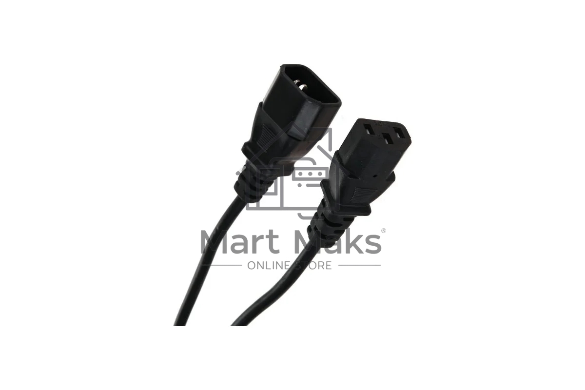 Кабель UPS -> устройство 220V (IEC-320-C13/C14) 1,8м, 3G0,75mm медь, Telecom <TE001-CU0.75-1.8M> 