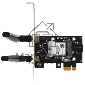 Сетевой адаптер ASUS PCE-BE6500 WiFi 7 Bluetooth 5.4 2882+2882+688Mbps 6GHz/5GHz/2.4GHz 