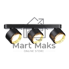 Светильник Ambrella light TN71295/3 BK/GD черный/золото GX53/3 max 12W 400*95*137