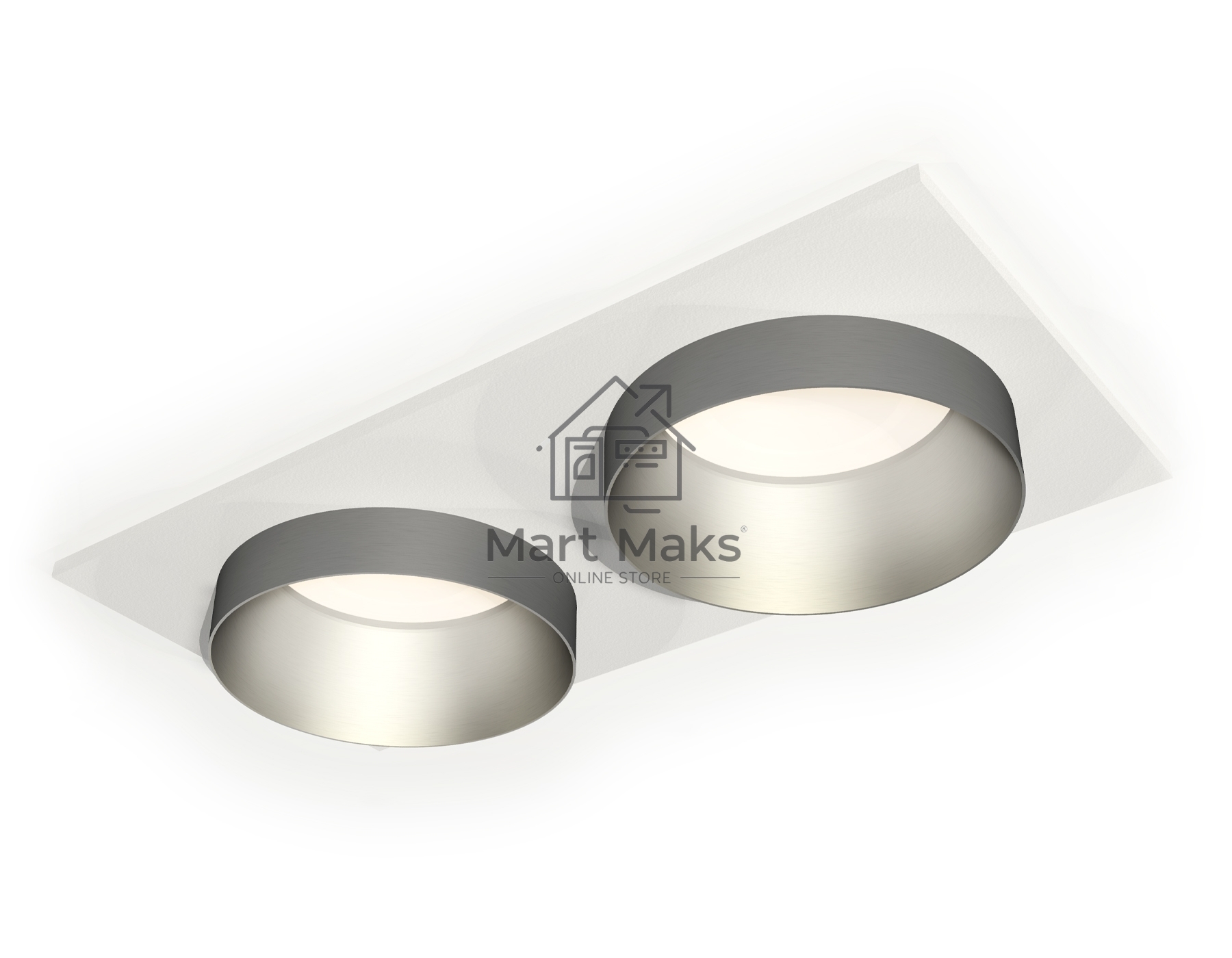 Комплект встраиваемого светильника Ambrella light XC6525023 SWH/MCH белый песок/хром матовый MR16 GU5.3 (C6525, N6133)