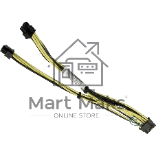 Кабель Supermicro 12VHPWR (2x6)+4S to 8-Pin (2X4) 30cm Power Cable Кабель Supermicro 12VHPWR (2x6)+4S to 8-Pin (2X4) 30cm Power Cable