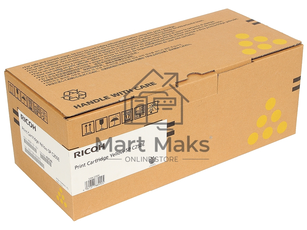 Картридж лазерный Ricoh тип SPC250E желтый для SP C250DN/C250SF 1600 отп.