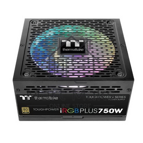 Блок питания Thermaltake Toughpower iRGB PLUS 750W RTL (PS-TPI-0750F3FDGE-1), 750Вт, 80 PLUS Gold, 140мм, модульный, черный