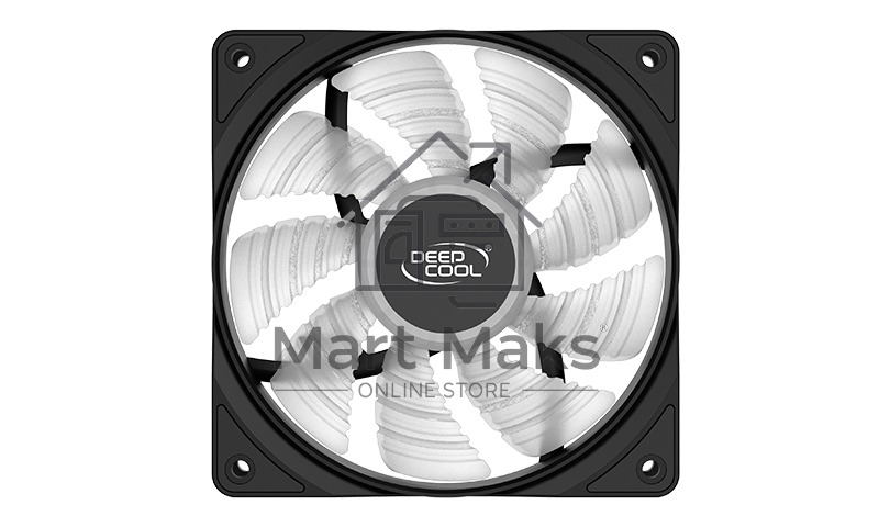 Вентилятор для корпуса DEEPCOOL RF120R черный, 120 мм, 1300 об/мин, 21.9 дБ, 3 pin