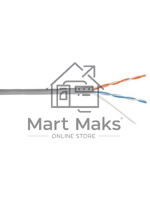 Кабель информационный Lanmaster NM-UTP5E2PR-CCA кат.5е U/UTP не экранированный 2X2 PVC внутренний 305м серый