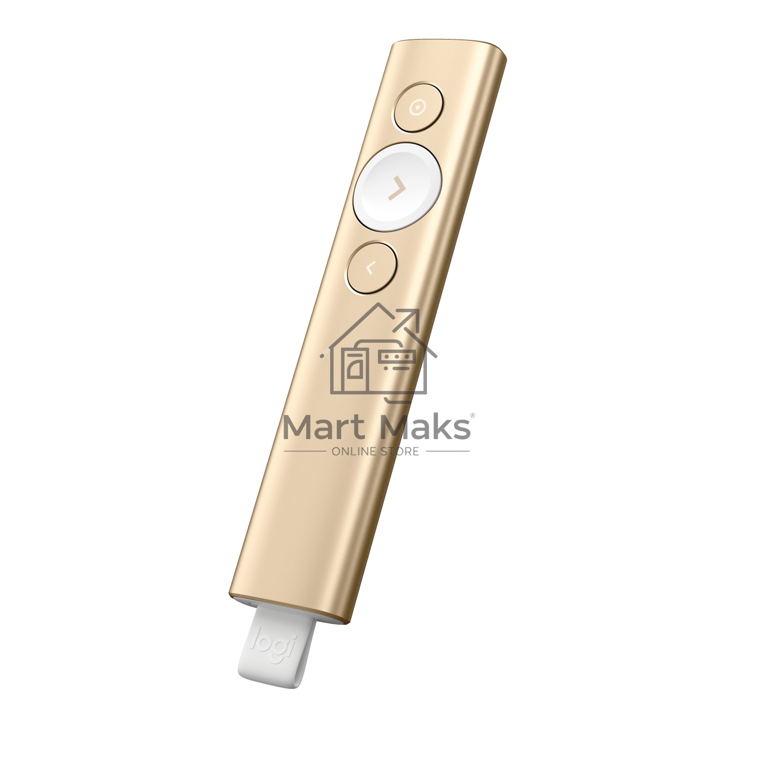 Презентер Logitech Spotlight золотистый, радиоканал, USB, кнопки - 3