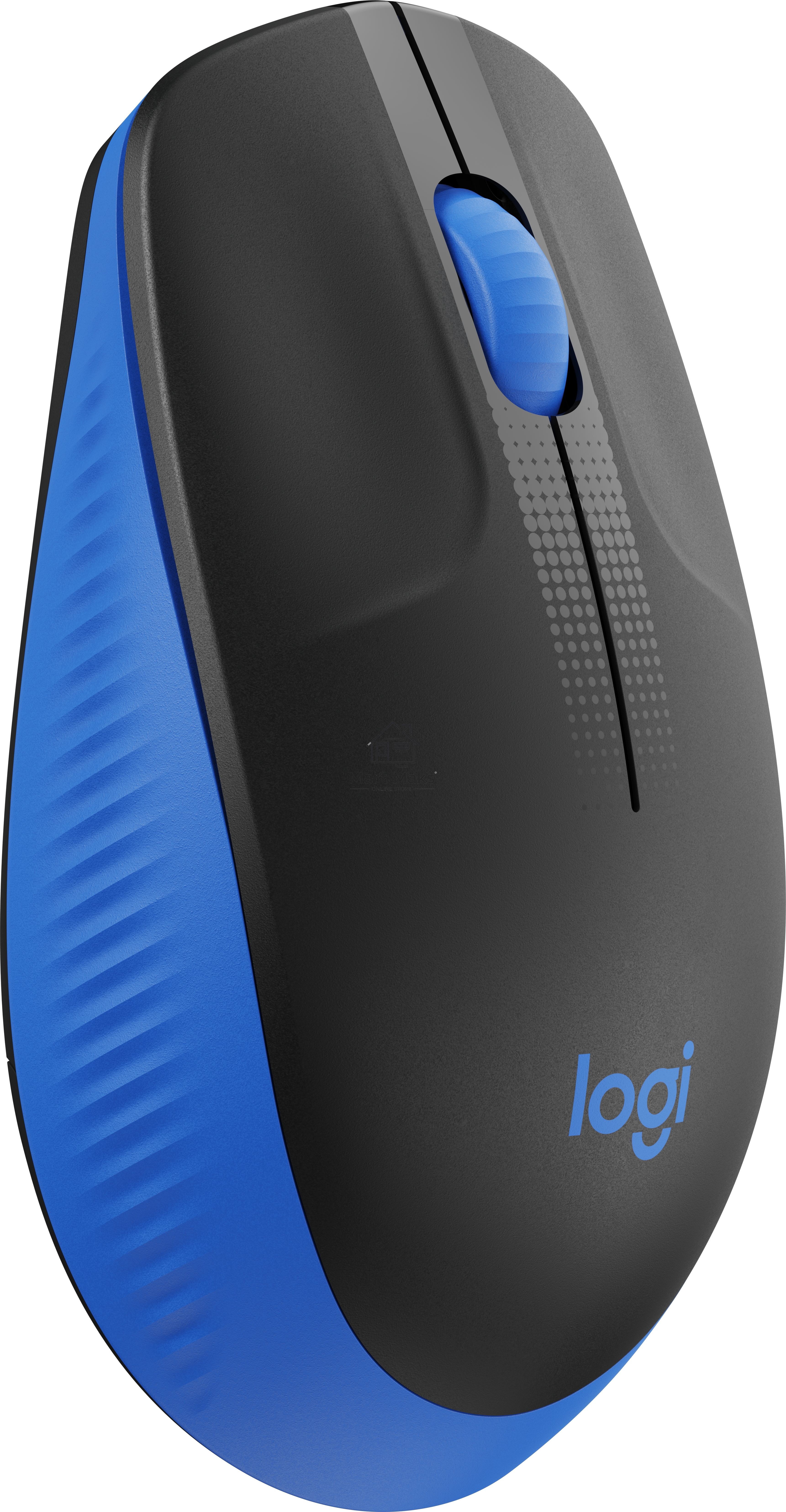 Мышь беспроводная Logitech M190 черный/синий, 1000 dpi, радиоканал, USB, кнопки - 3