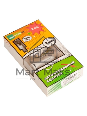 Автомобильная зарядка (от прикуривателя) 2USB 2.4A для Type-C More choice AC22a, белый