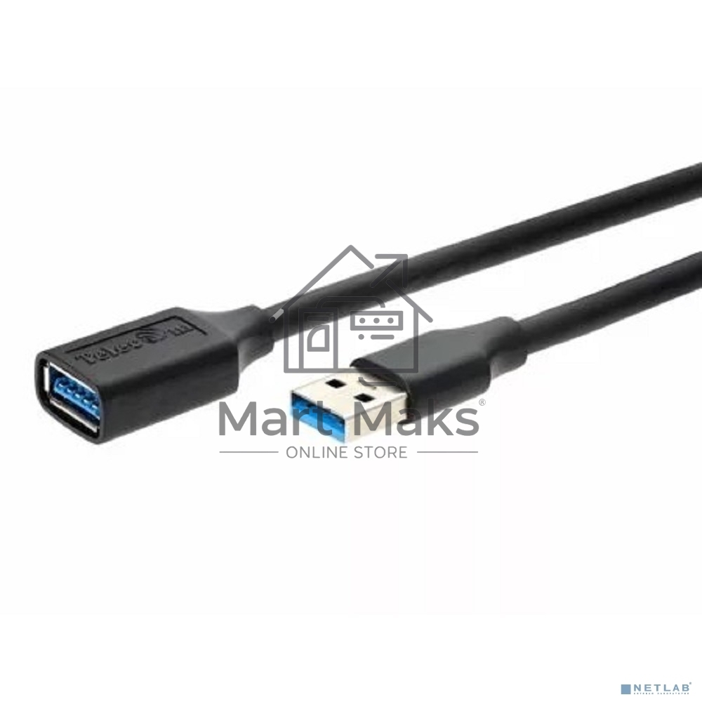 Кабель удлинительный USB3.0 Am-Af 1m Telecom черный (TUS708-1M)