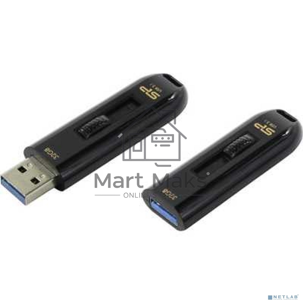 Флешка USB R/W R/W Silicon Power 32Gb Blaze B21 SP032GBUF3B21V1K USB3.0 черный