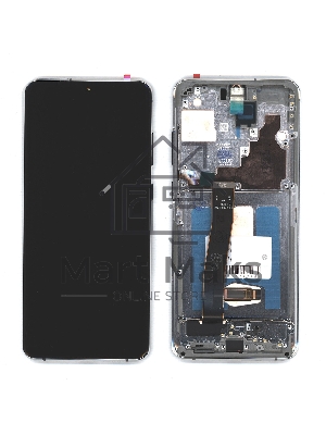 Дисплей для Samsung Galaxy S20 Ultra SM-G988B в сборе с тачскрином и рамкой (OLED) черный