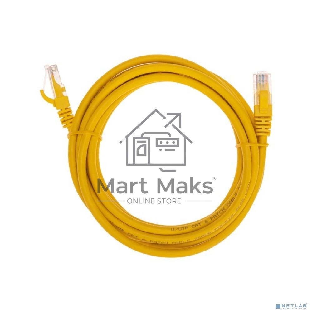 Патч-корд U/UTP Rexant категория 6, RJ45-RJ45, неэкранированный, 26AWG, LSZH, желтый, 3 м