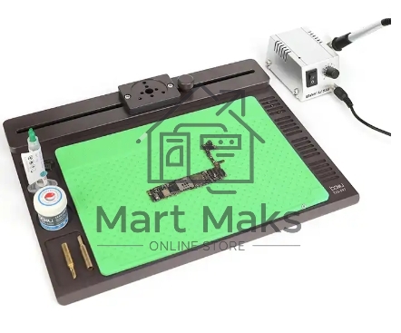 Алюминиевая платформа для микроскопа с ковриком для пайки BAKU BA-697