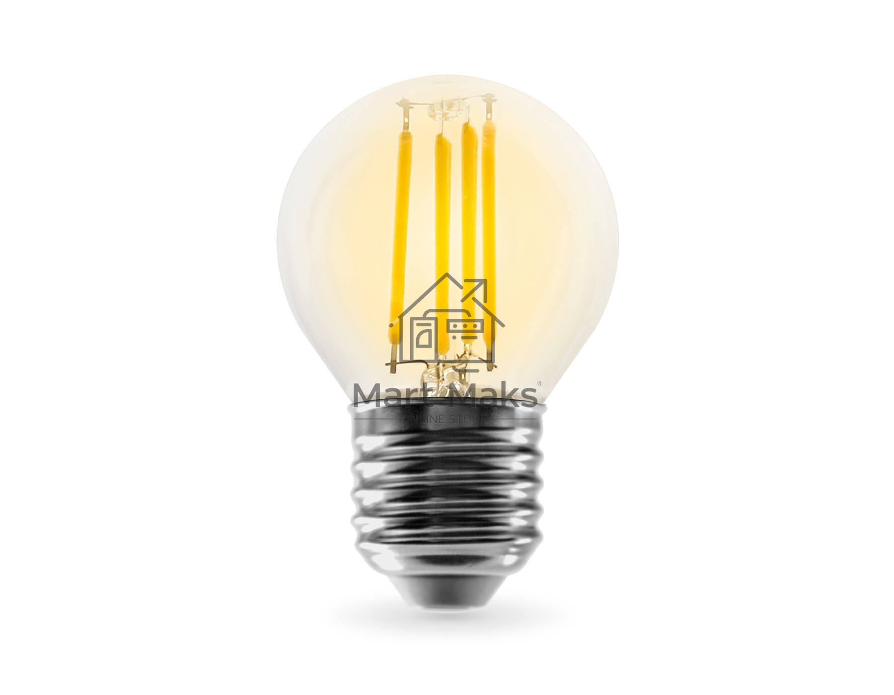 Лампа светодиодная 451123 Filament LED G45 11W E27 2700K 220-240V