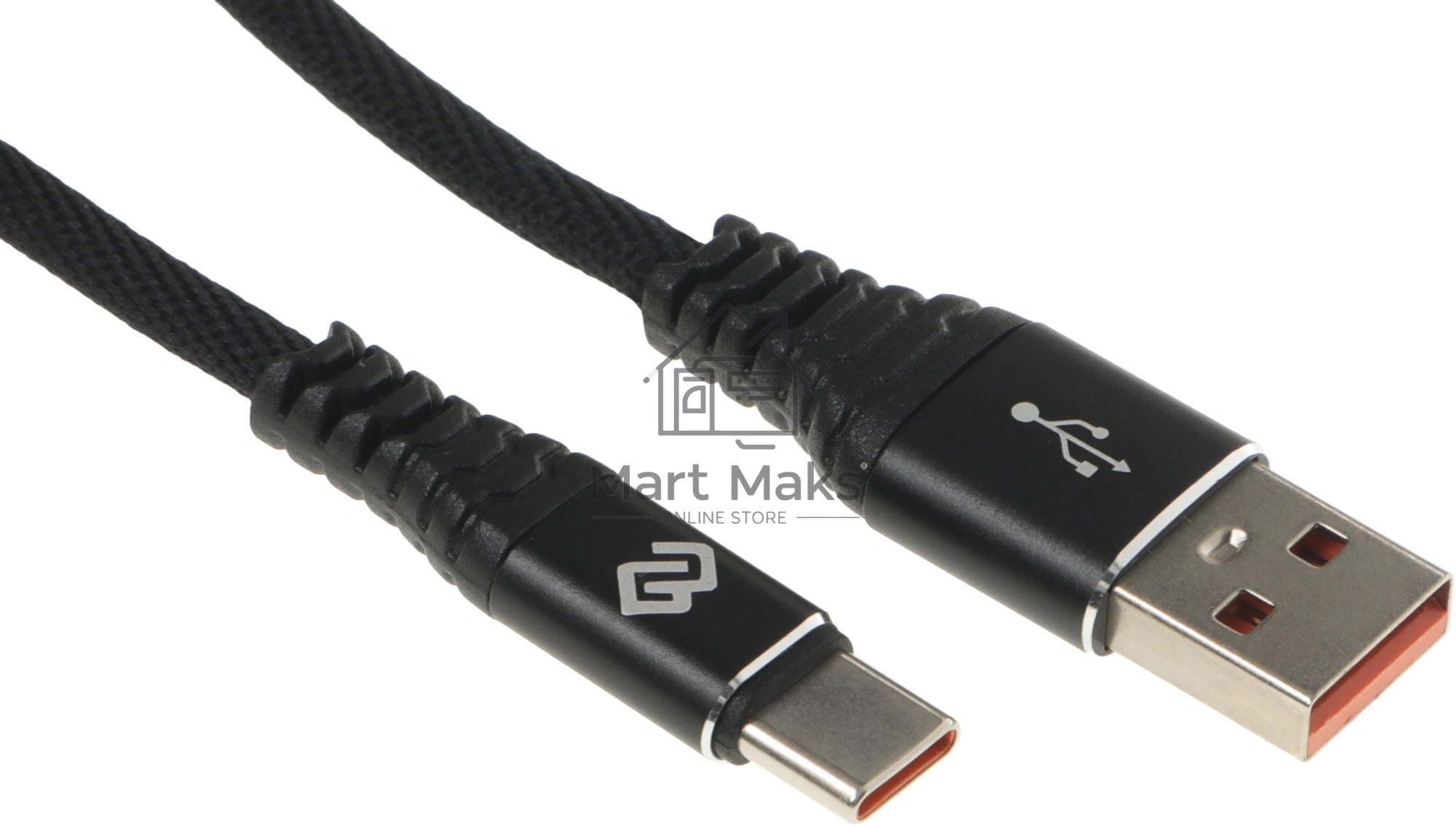 Кабель Digma DG-USBA-С-2M-27W USB (m)-USB Type-C (m) 2м черный