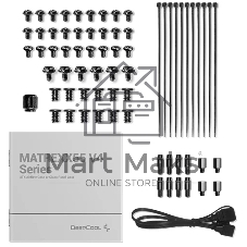 Компьютерный корпус Deepcool MATREXX 55 V4 без БП, боковое окно (закаленное стекло), 3xARGb LED 140мм вентилятора спереди, 1xARGb LED 120мм вентилятор сзади, черный, ATX