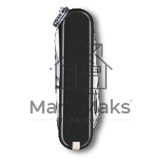 Нож перочинный Victorinox Classic Dark Illusion (0.6223.3G) 58мм 7 функций черный карт.коробка