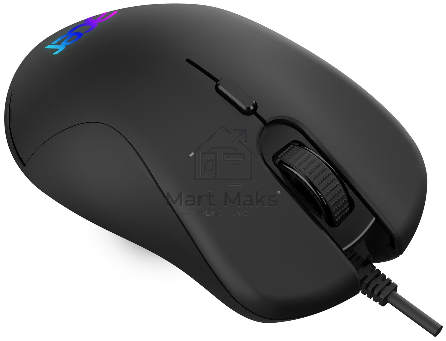 Мышь проводная Acer OMW190 черный, 6400 dpi, USB, кнопки - 6
