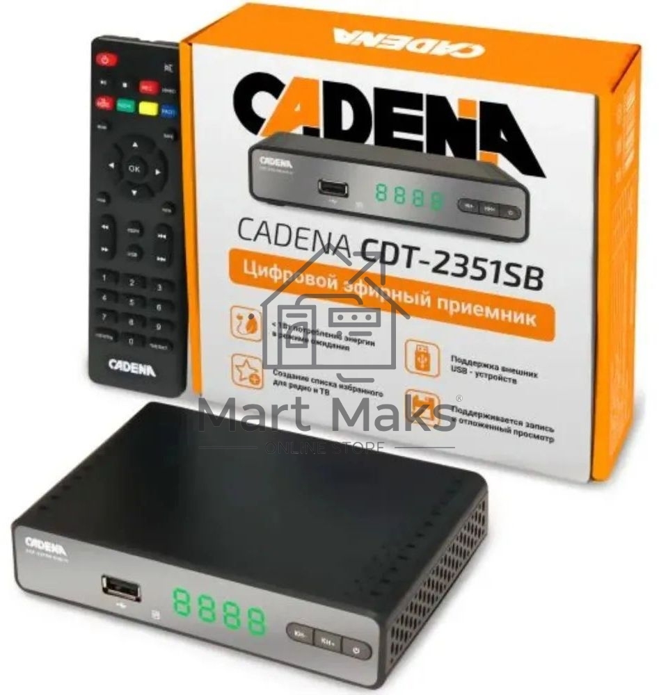 Приемник цифровой эфирный Cadena CDT-2351SB