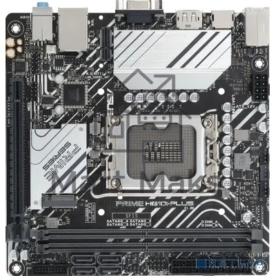 Материнская плата ASUS PRIME H610I-PLUS-CSM, LGA 1700, Intel H610, 2xDDR5, 4xSATA, 1xM.2 PCIe 3.0 x4, 1xPCIe 4.0 x16, 1xHDMI, 1xDP, 1xVGA, 2xUSB-A 3.2 Gen 1, 2xUSB-A 2.0, 1x 1Gb LAN, 3x3.5 мм, 7.1, Mini-ITX