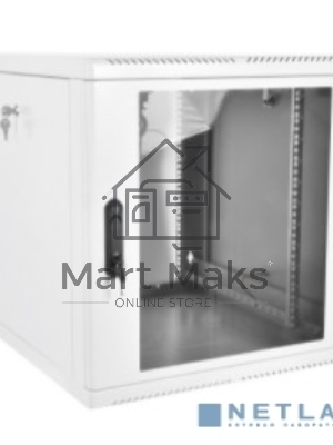 Шкаф телеком. настенный разборный 15U (600х550), съемные стенки, дверь стекло (ШРН-М-15.500) (1 коробка)