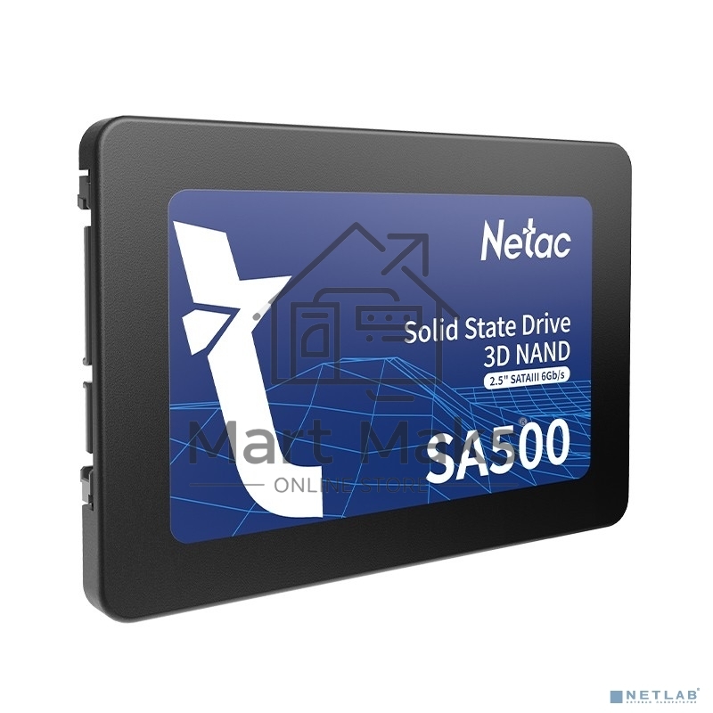 Накопитель SSD Netac SA500, 960GB, SATA III, 2.5