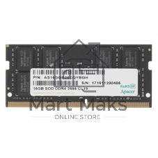 Оперативная память Apacer, DDR4, 16GB (1x16GB), 2666MHz, CL19, DIMM