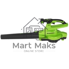 Воздуходув-Садовый Пылесос аккумуляторный GreenWorks GD40BVII, 40V, бесщеточный, без АКБ и ЗУаккумуляторный (2406907)