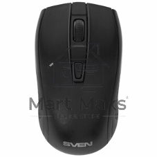 Мышь беспроводная SVEN RX-220W черный, 1600 dpi, радиоканал, USB, кнопки - 4