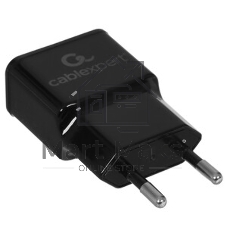 Сетевое зарядное устройство Cablexpert MP3A-PC-12 100/220V - 5V USB 2 порта, 2.1A, черный