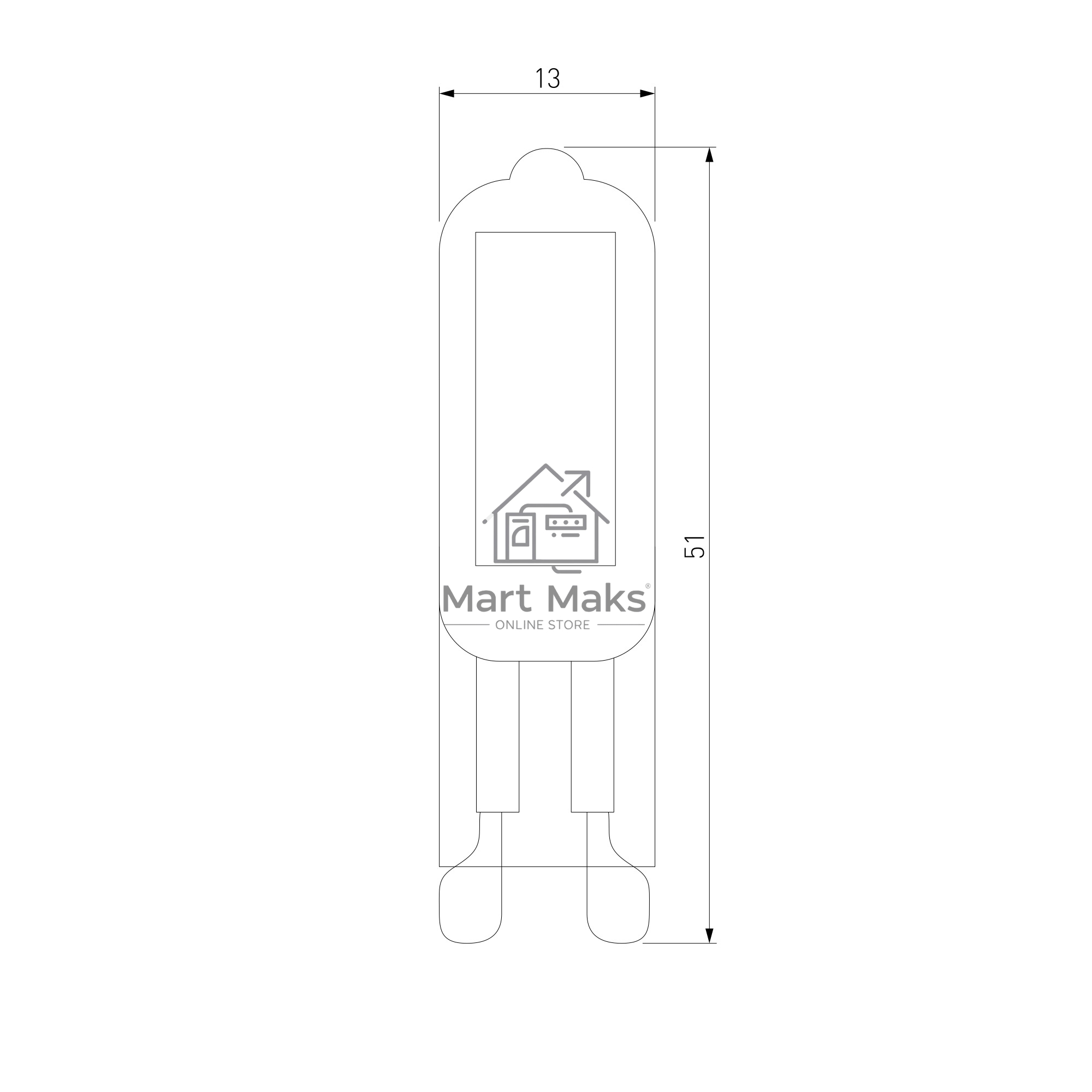 BLG913 / Светодиодная лампа G9 LED 3W 220V 6500K