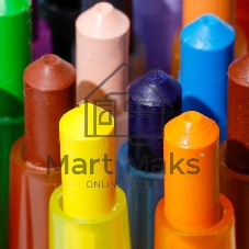 Восковые мелки Deli EC223-12 Color Kids, круглые, с поворотным механизмом, 12 цветов (12шт) длина 165мм, диаметр 10мм, блистер с европодвесом