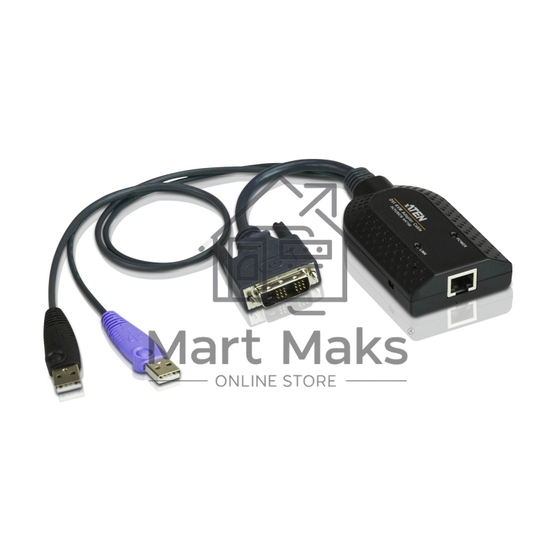 Модуль удлинителя, DVI+KBD+MOUSE USB 2.0+AUDIO, для подкл. DVI USB virtual media KVM adapter cable