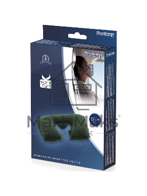 Подушка Bestway надувная под шею 37х24х10см 67006 Bestway