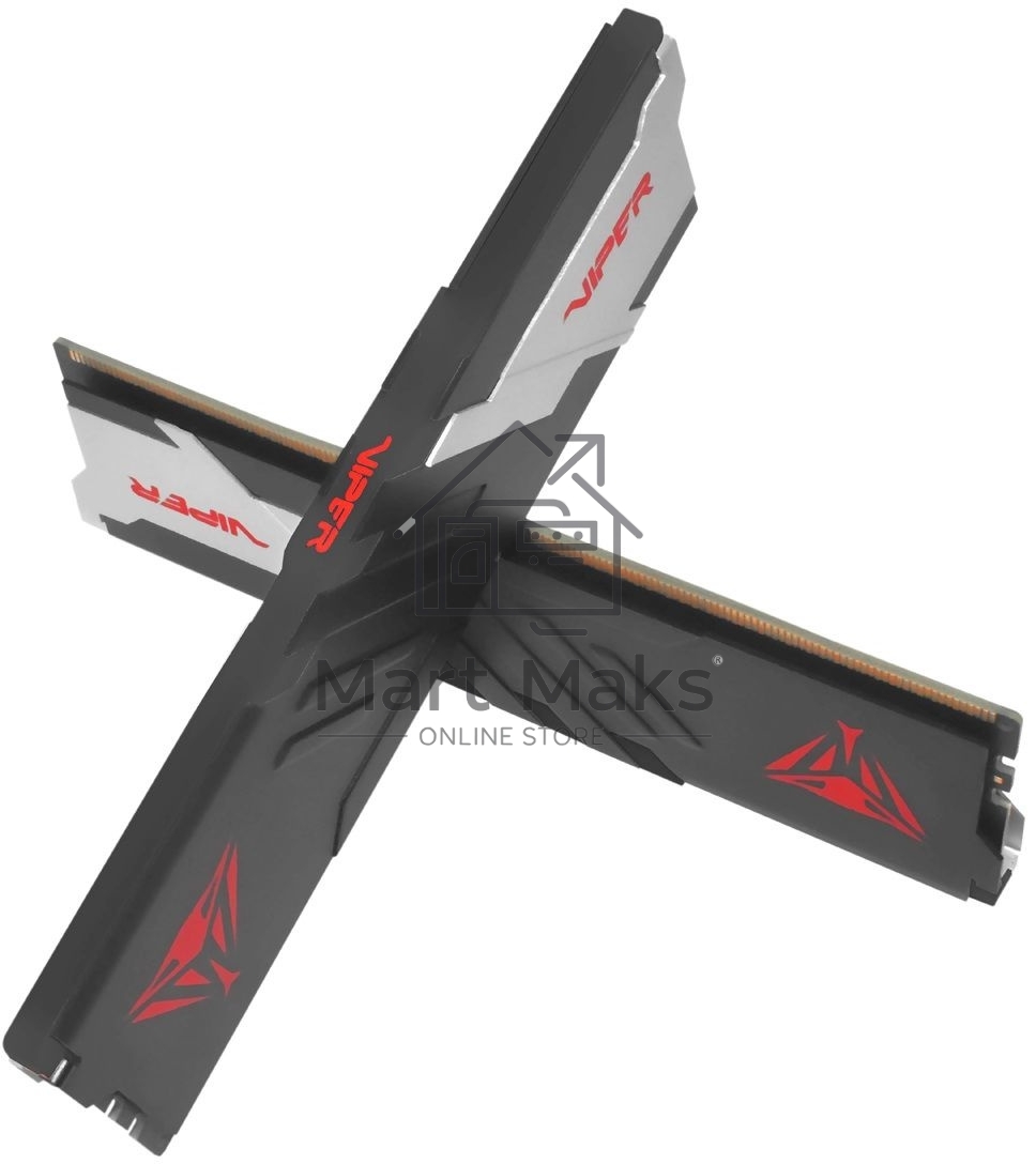 Оперативная память Patriot Viper Venom, DDR5, 32Gb (2x16GB), 5600MHz, CL36, DIMM, с радиатором, черный