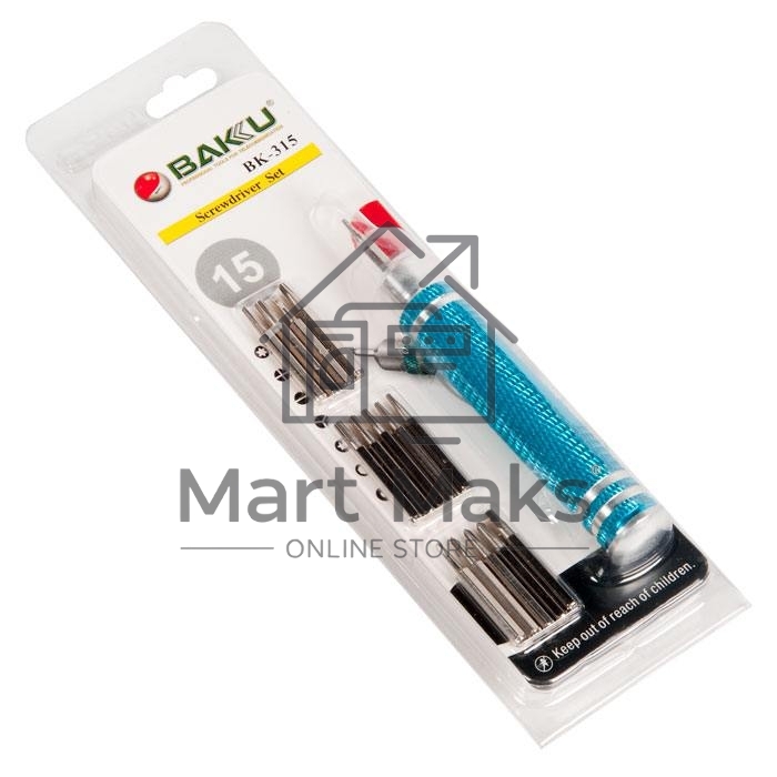 Отвертка с набором бит Baku BK315