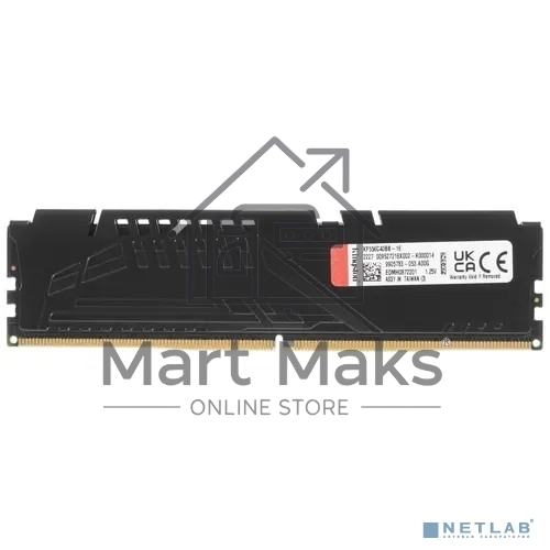 Оперативная память Kingston Fury Beast, DDR5, 16GB (1x16GB), 5600MHz, CL40, DIMM, с радиаторами, черный
