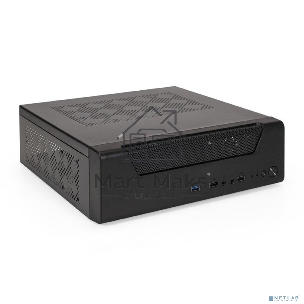 Компьютерный корпус Desktop ExeGate FL-102-TPS450 (mini-ITX, БП TPS450 с вент. 8см, 2*USB + 1*USB3.0, аудио, черный)